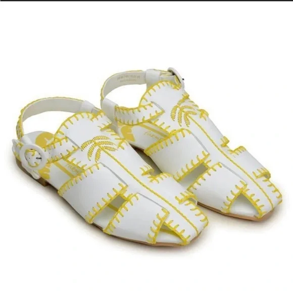 NWT FARM Rio Whipstitch Palm Tree Sandals
Size 10 - Picture 1 of 6